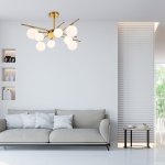 Светильник на штанге Escada 642/8P G9*40W Brass SPHERE