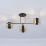 Потолочный светильник Escada 654/3PL E27*60W Gold/Black PLATEAU