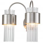 Настенный светильник Escada 656/2A E14*40W Satin nickel GARDA