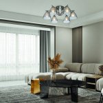 Потолочный светильник Escada 659/6PL E27*60W Black ADONIS