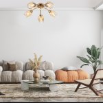 Потолочный светильник Escada 663/5P E14*40W Gold ALLIUM