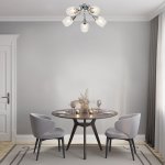 Потолочный светильник Escada 670/5P E14*40W Chrome TULIP