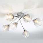 Потолочный светильник Escada 674/6PL E27*60W Chrome CAMPANULA