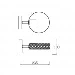 Настенный светильник Escada 679/1A E27*60W White/Wood BANJO