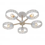 Светильник на штанге Escada 679/5P E27*60W White/Wood BANJO