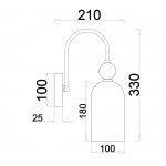 Настенный светильник Escada 686/1A E14*60W Chrome ODE