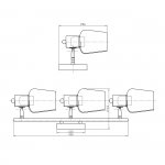 Настенно-потолочный свет Escada 691/3P E14*40W Wood WOODY