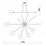 Светильник на штанге Escada 695/5P E14*40W Chrome UNIVERSE