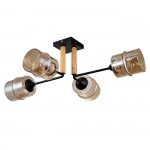 Потолочный светильник Escada 699/4P E27*60W Black MONDRIAN