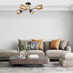 Потолочный светильник Escada 699/4P E27*60W Black MONDRIAN