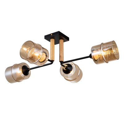 Потолочный светильник Escada 699/4P E27*60W Black MONDRIAN