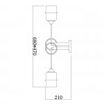 Потолочный светильник Escada 699/4P E27*60W Black MONDRIAN