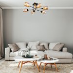 Потолочный светильник Escada 699/6P E27*60W Black MONDRIAN