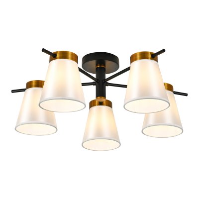 Светильник на штанге 120005/5R E14*40W Black/Gold