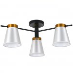 Светильник на штанге 120005/3R E14*40W Black/Gold