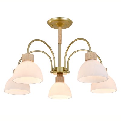 Светильник на штанге 150005/5R E27*60W Gold/Wood