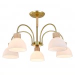 Светильник на штанге 150005/5R E27*60W Gold/Wood