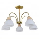 Светильник на штанге 150005/5R E27*60W Gold/Wood
