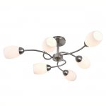 Светильник на штанге 150007/6R E27*60W Satin nickel