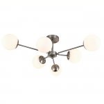 Светильник на штанге 150008/6R E27*60W Satin nickel