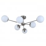 Светильник на штанге 150008/6R E27*60W Satin nickel