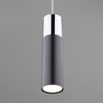 LED светильник подвесной в стиле лофт 50135/1 LED хром/черный