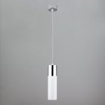 Светильник лофт подвесной со светодиодами 50135/1 LED хром/белый