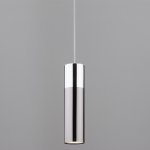 Светодиодный подвесной светильник в стиле лофт 50135/1 LED хром/черный жемчуг