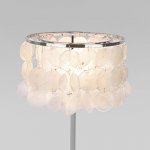 Настольный светильник с перламутром 208101 хром