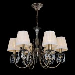 Светильник Eurosvet 10012/6 античная бронза/прозрачный хрусталь Strotskis