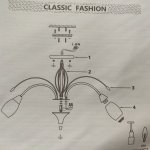 Люстра потолочная Eurosvet 22080/9 золото