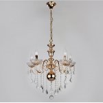 Люстра Eurosvet 3906/5 золото/прозрачный хрусталь Strotskis