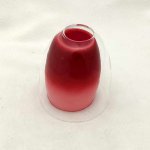 Плафон двойной красный+прозрачный 80мм E14 Евро 9808 / 30151 арт. 70433 Конфетти