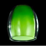 Плафон двойной зеленый+прозрачный Евро 9808 / 30152 арт. 70436 Конфетти