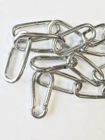 Цепь для люстры хромированная 1 метр + 2 карабина 10300 до 30кг