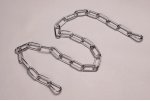 Цепь для люстры хромированная 1 метр + 2 карабина 10300 до 30кг