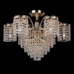 Светильник Eurosvet 3648/9 золото/прозрачный хрусталь  Strotskis