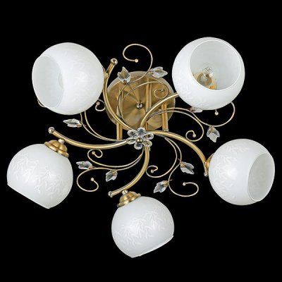 Eurosvet 30075/5 белый с плафонами 30006