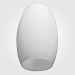 Плафон стекло белый 115*75мм под цоколь E14 (31мм посадка) Евро 22080 / 30280 Ginevra