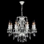 Люстра Eurosvet 10077/8 глянцевый белый