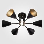 Потолочный светильник Eurosvet 70052/6 черный/золото
