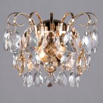 Настенный светильник бра Eurosvet 10081/2 золото/прозрачный хрусталь Strotskis