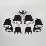 Люстра черная Eurosvet 70063/8 хром