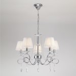 Люстра Eurosvet 10082/5 хром/прозрачный хрусталь Strotskis