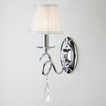 Настенный светильник бра Eurosvet 10082/1 хром/прозрачный хрусталь Strotskis