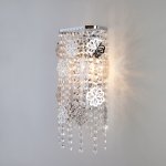 Настенный светильник бра Eurosvet 10083/2 хром/прозрачный хрусталь Strotskis