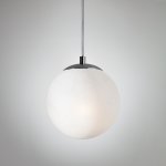 Светильник подвесной шар 150мм Eurosvet 70069/1 хром/черный