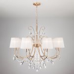 Подвесная люстра Eurosvet 10087/8 золото/прозрачный хрусталь Strotskis