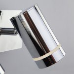 Светодиодный настенный светильник с поворотными плафонами Eurosvet Stalk 20064/2 LED хром