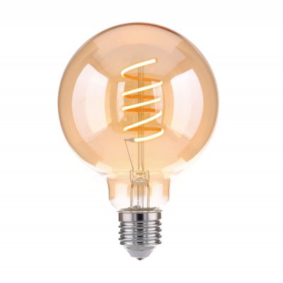 

Лампочка Eurosvet Classic FD 8W 3300K E27 (G95 спираль тонированный) 8W